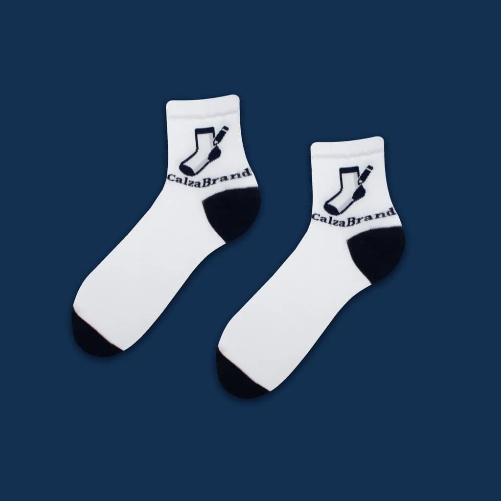 Calzino personalizzato con logo, lunghezza Quarter